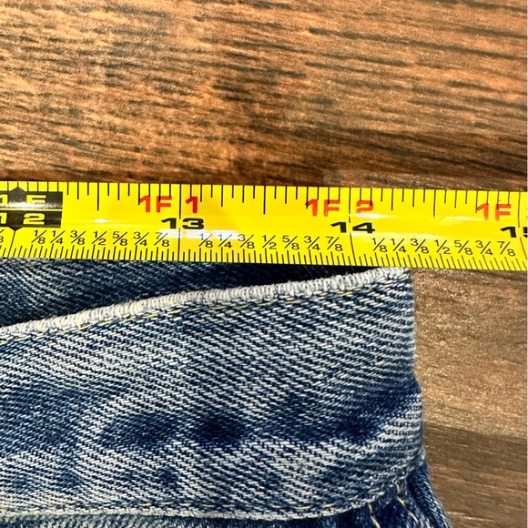 VINTAGE Lee Jeans Size 15 USA MADE Mom High Rise Faded Broken In Patina - Picture 14 of 16